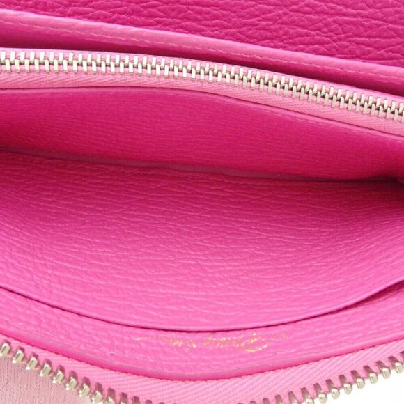 3.1 Phillip LIM Long Wallet Zip Pink Leather Authentic Used - Picture 13 of 16